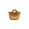 Sac à main artisanal en fibre de palmier et toile de jute